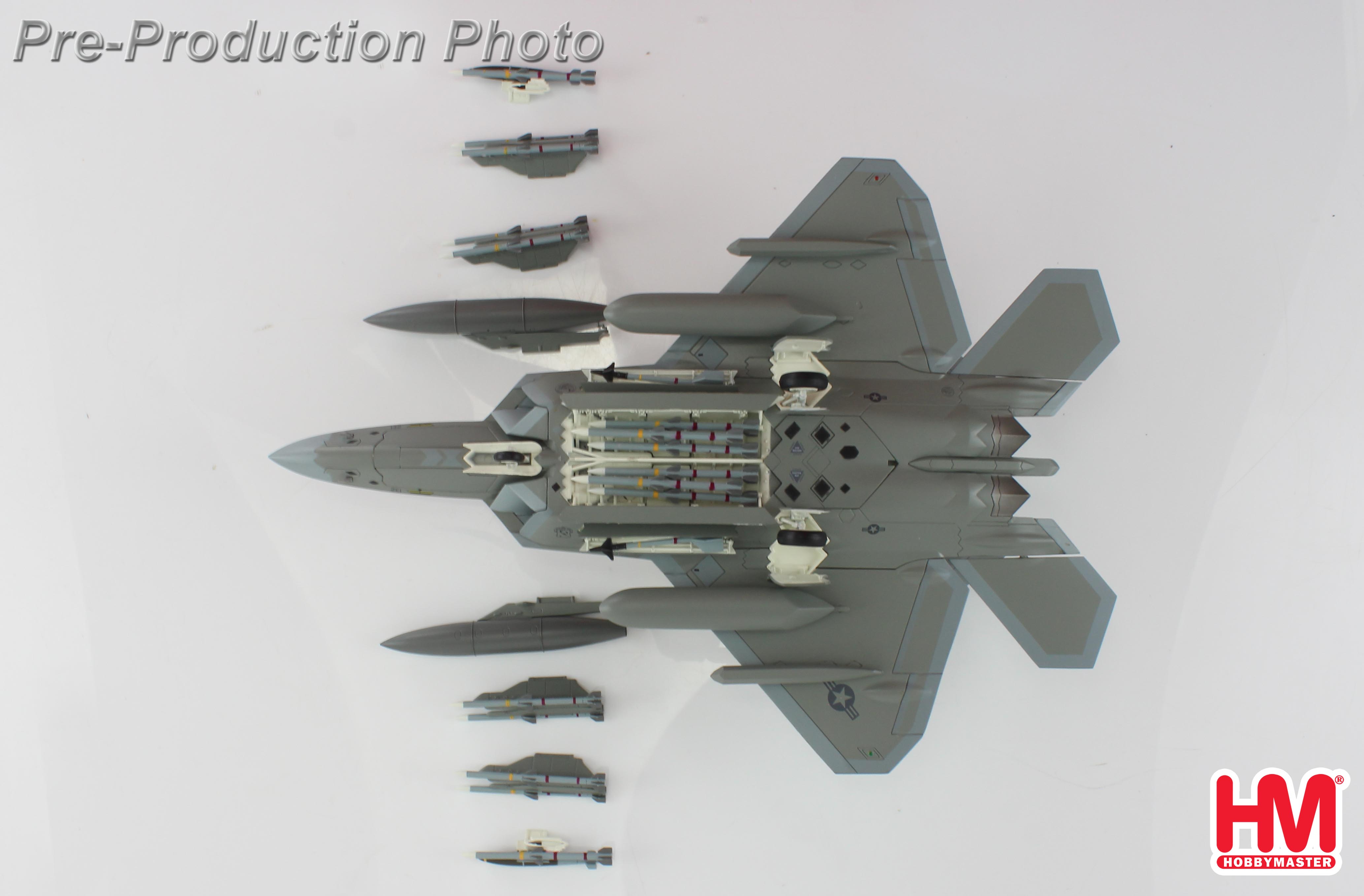 F-22 Raptor (with steathy pods) AF06-132, 411 FLTS, Edwards AFB, 2022